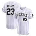 STECN C.Rockies #23 Kris Bryant Player White Limited Elite Home Stitched Jerseys
