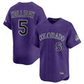 STECN C.Rockies #5 Matt Holliday Player Purple Limited Home Stitched Jerseys