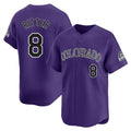 STECN C.Rockies #8 Ryan Ritter Player Purple Limited Home Stitched Jerseys