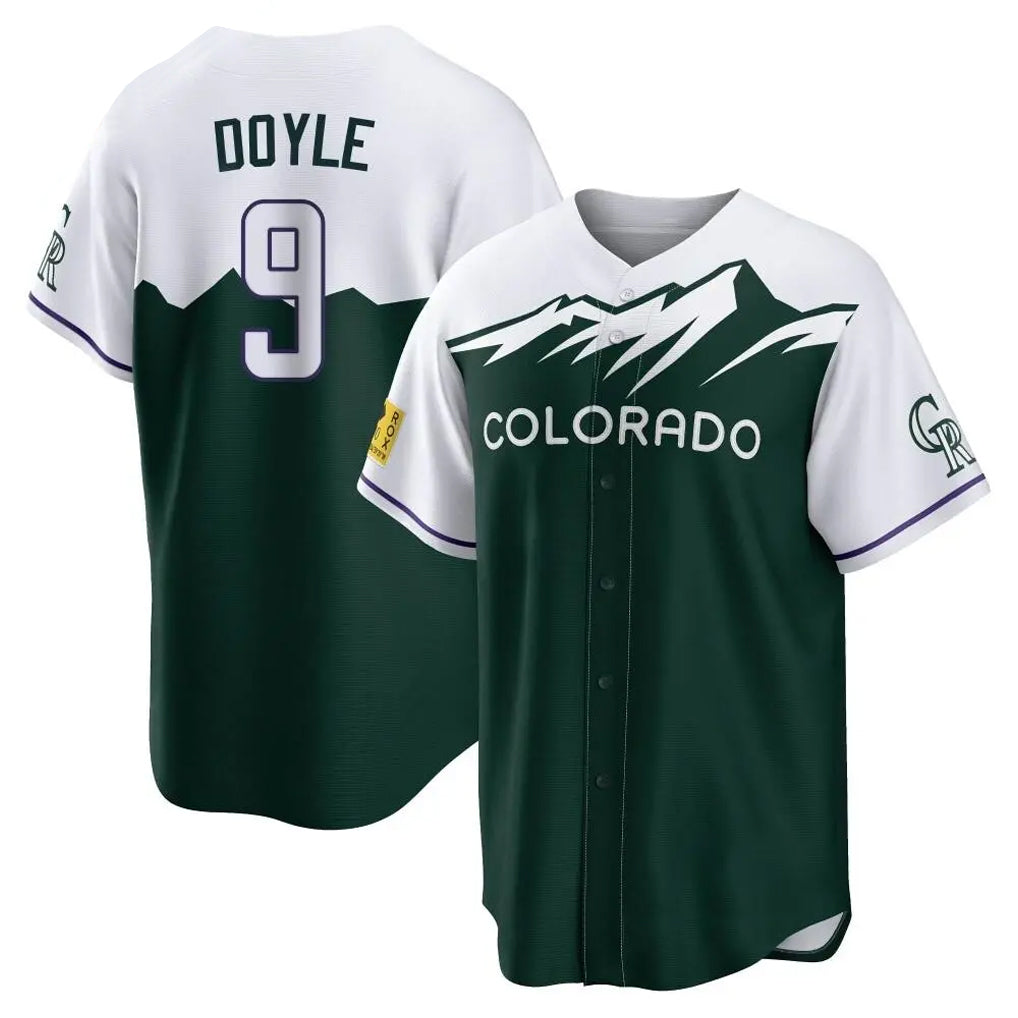 STECN C.Rockies #9 Brenton Doyle Player Green City Connect Home Game Stitched Jerseys