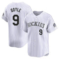 STECN C.Rockies #9 Brenton Doyle Player White Limited Home Stitched Jerseys