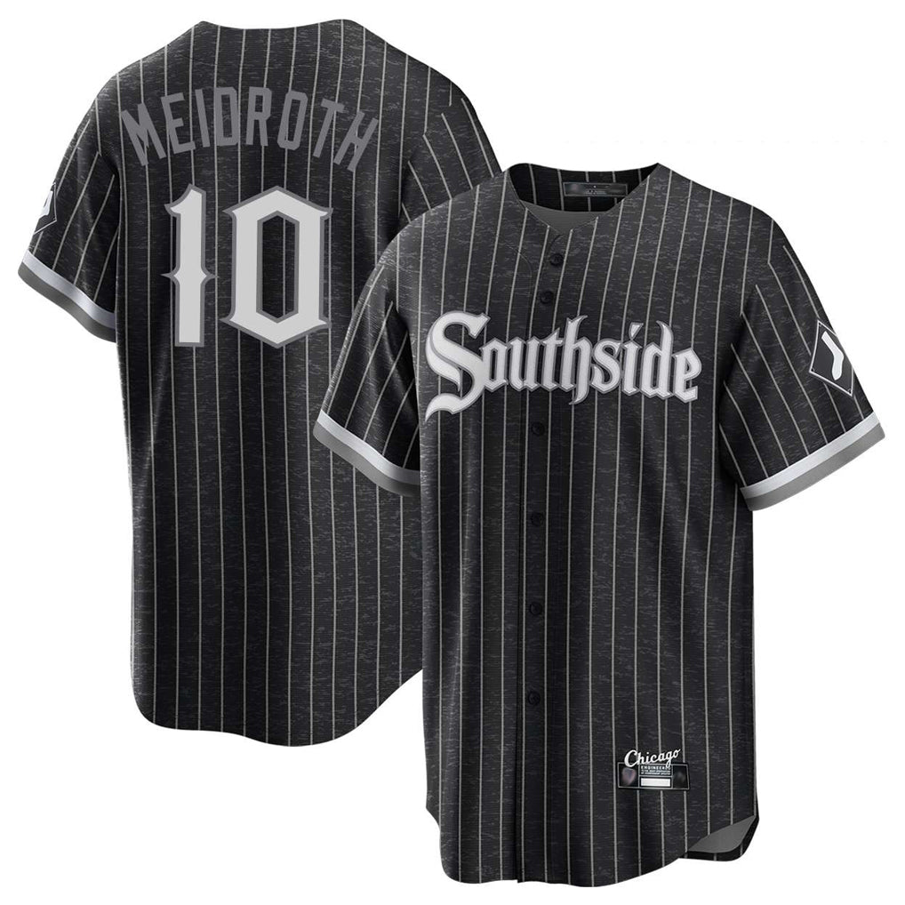 STECN C.White Sox #10 Chase Meidroth Player Black City Connect Home Game Stitched Jerseys