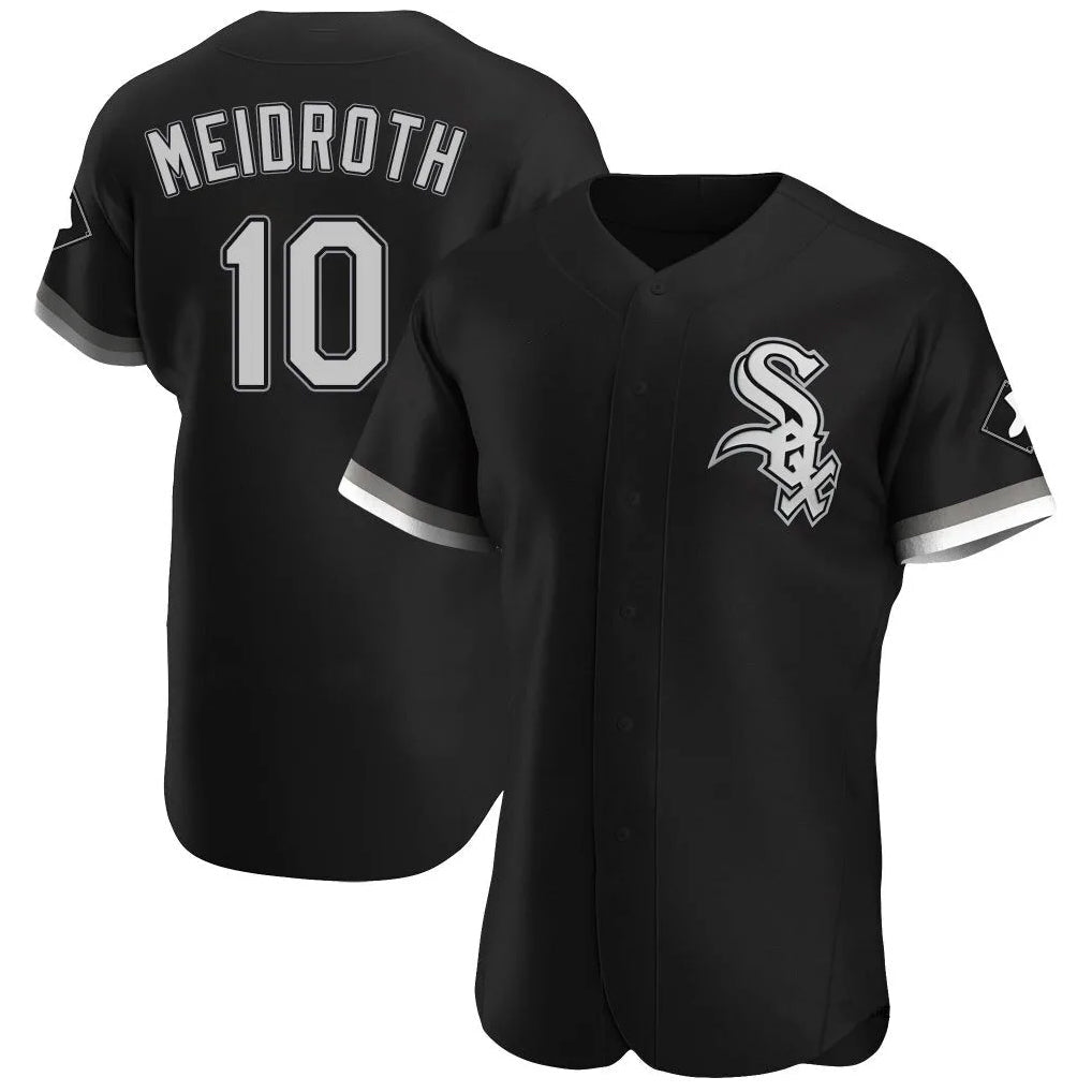 STECN C.White Sox #10 Chase Meidroth Player Black Limited Elite Home Stitched Jerseys