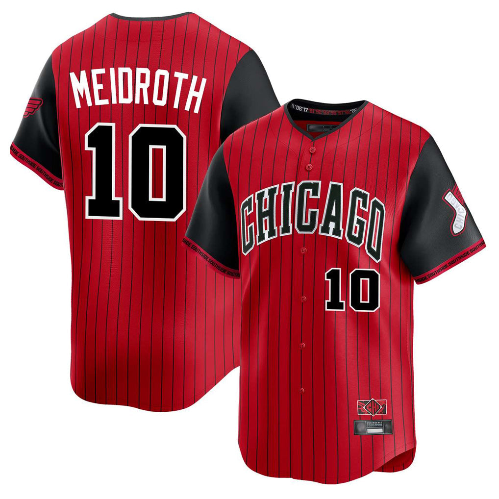 STECN C.White Sox #10 Chase Meidroth Player Red City Connect Limited Home Stitched Jerseys