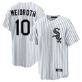 STECN C.White Sox #10 Chase Meidroth Player White Stripe Home Game Stitched Jerseys