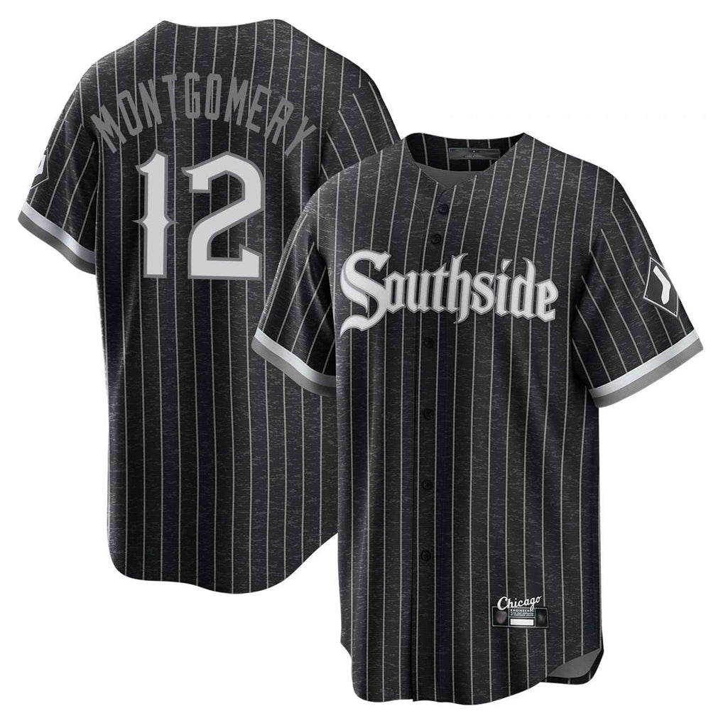 STECN C.White Sox #12 Colson Montgomery Player Black City Connect Home Game Stitched Jerseys