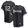 STECN C.White Sox #12 Colson Montgomery Player Black City Connect Home Game Stitched Jerseys