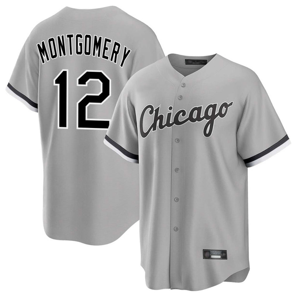 STECN C.White Sox #12 Colson Montgomery Player Gray Home Game Stitched Jerseys