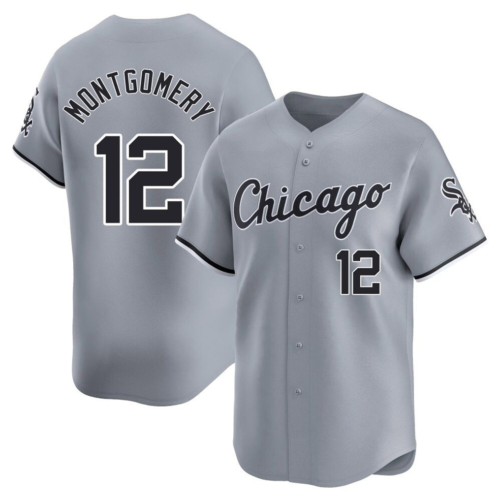 STECN C.White Sox #12 Colson Montgomery Player Gray Road Limited Home Stitched Jerseys