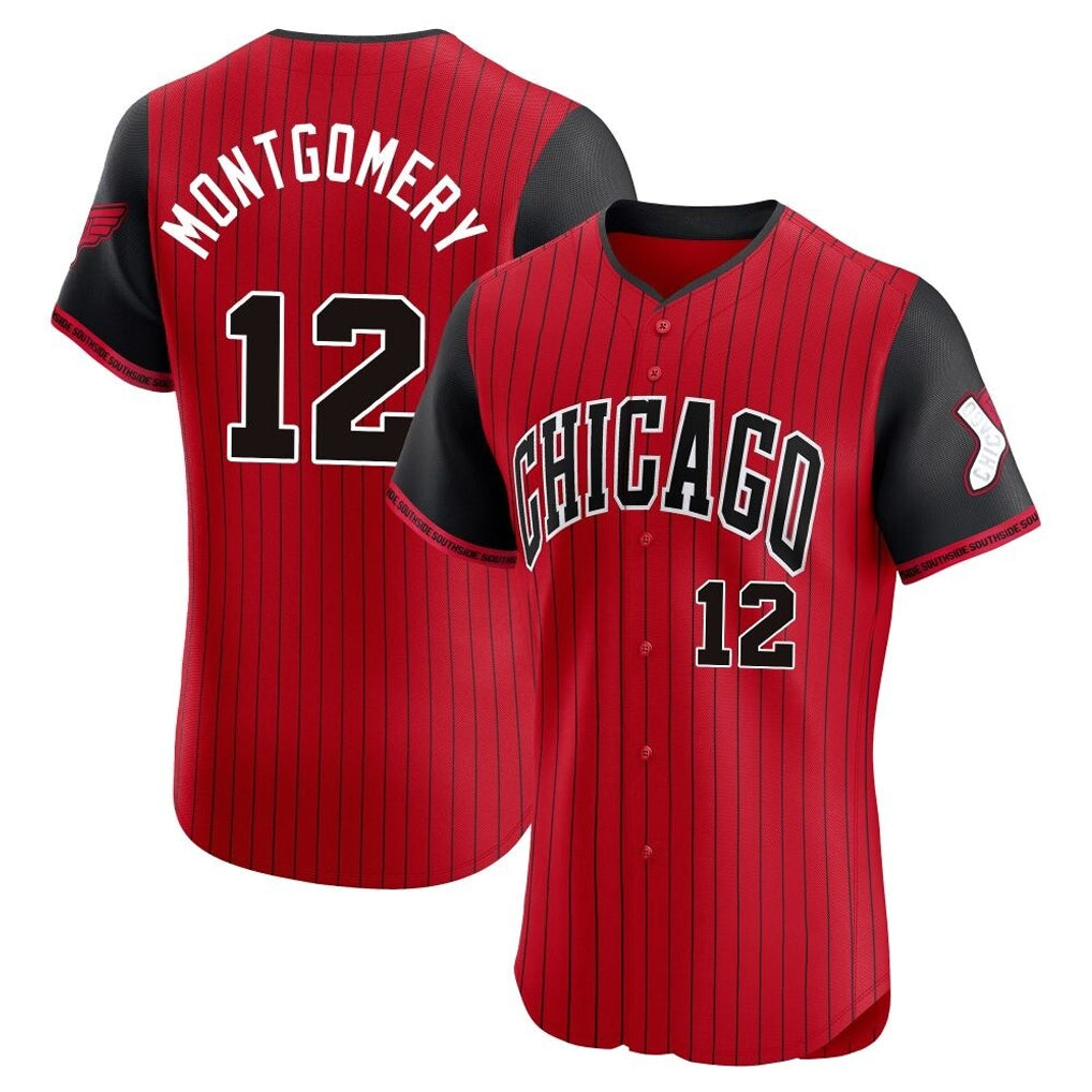 STECN C.White Sox #12 Colson Montgomery Player Red City Connect Limited Elite Home Stitched Jerseys