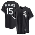 STECN C.White Sox #15 Sean Newcomb Player Black Home Game Stitched Jerseys