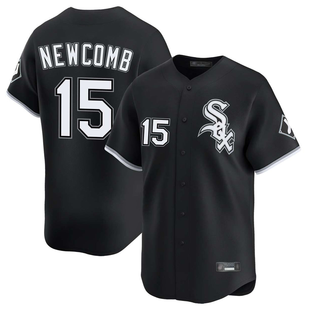 STECN C.White Sox #15 Sean Newcomb Player Black Limited Home Stitched Jerseys