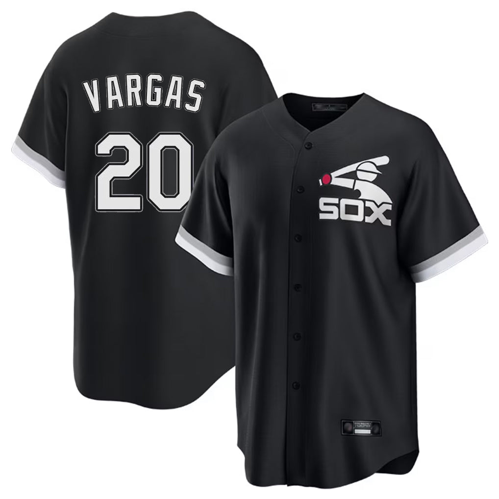 STECN C.White Sox #20 Miguel Vargas Player Black Spring Training Game Stitched Jerseys