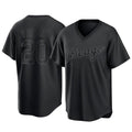 STECN C.White Sox #20 Miguel Vargas Player Black T-shirt Home Game Stitched Jerseys