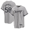STECN C.White Sox #58 Seranthony Dom¡§anguez Player Gray Home Game Stitched Jerseys