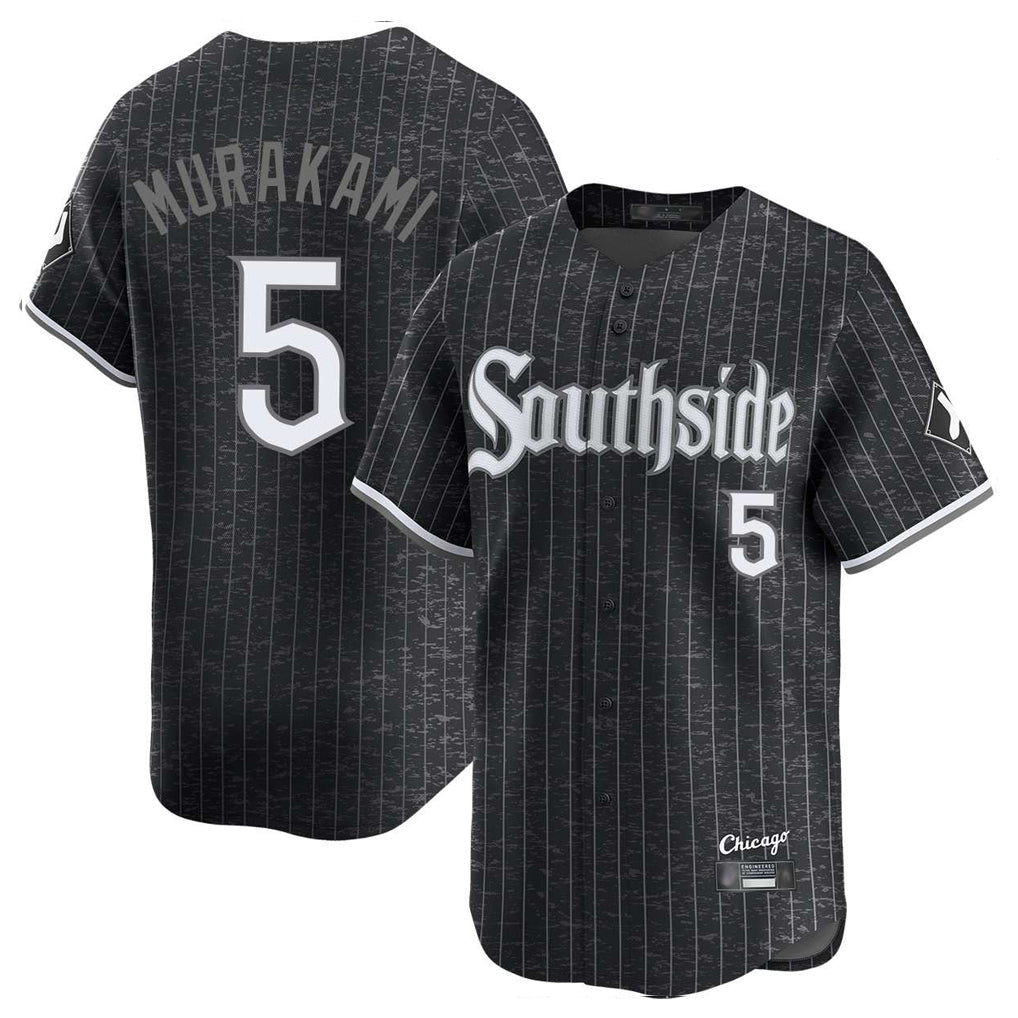 STECN C.White Sox #5 Munetaka Murakami Player Black City Connect Limited Home Stitched Jerseys