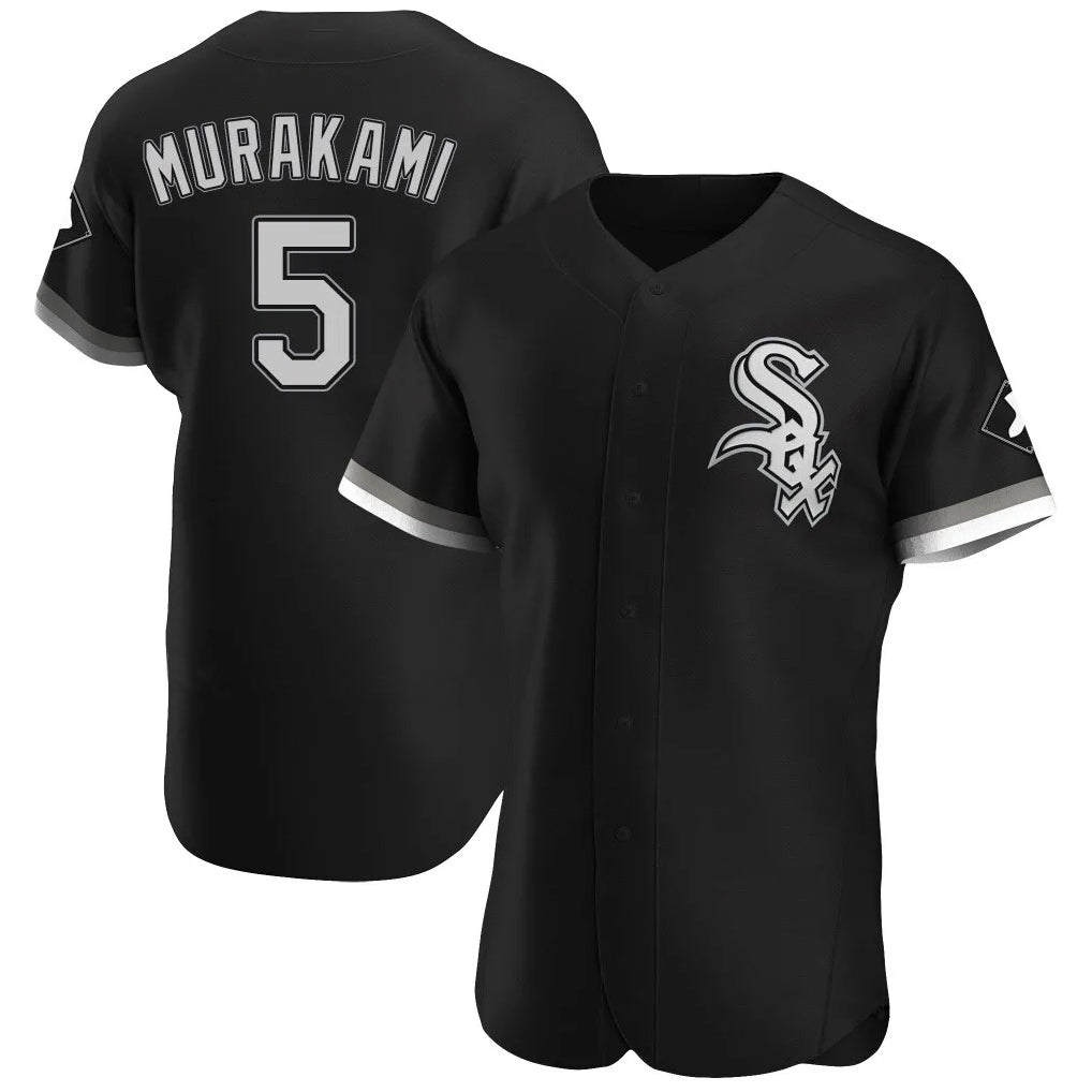 STECN C.White Sox #5 Munetaka Murakami Player Black Limited Elite Home Stitched Jerseys