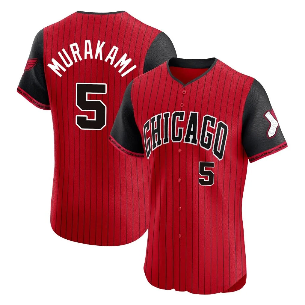 STECN C.White Sox #5 Munetaka Murakami Player Red City Connect Limited Elite Home Stitched Jerseys