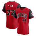 STECN C.White Sox #72 Carlton Fisk Player Red City Connect Limited Elite Home Stitched Jerseys
