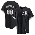 STECN C.White Sox #88 Luis Robert Jr Player Black Spring Training Game Stitched Jerseys