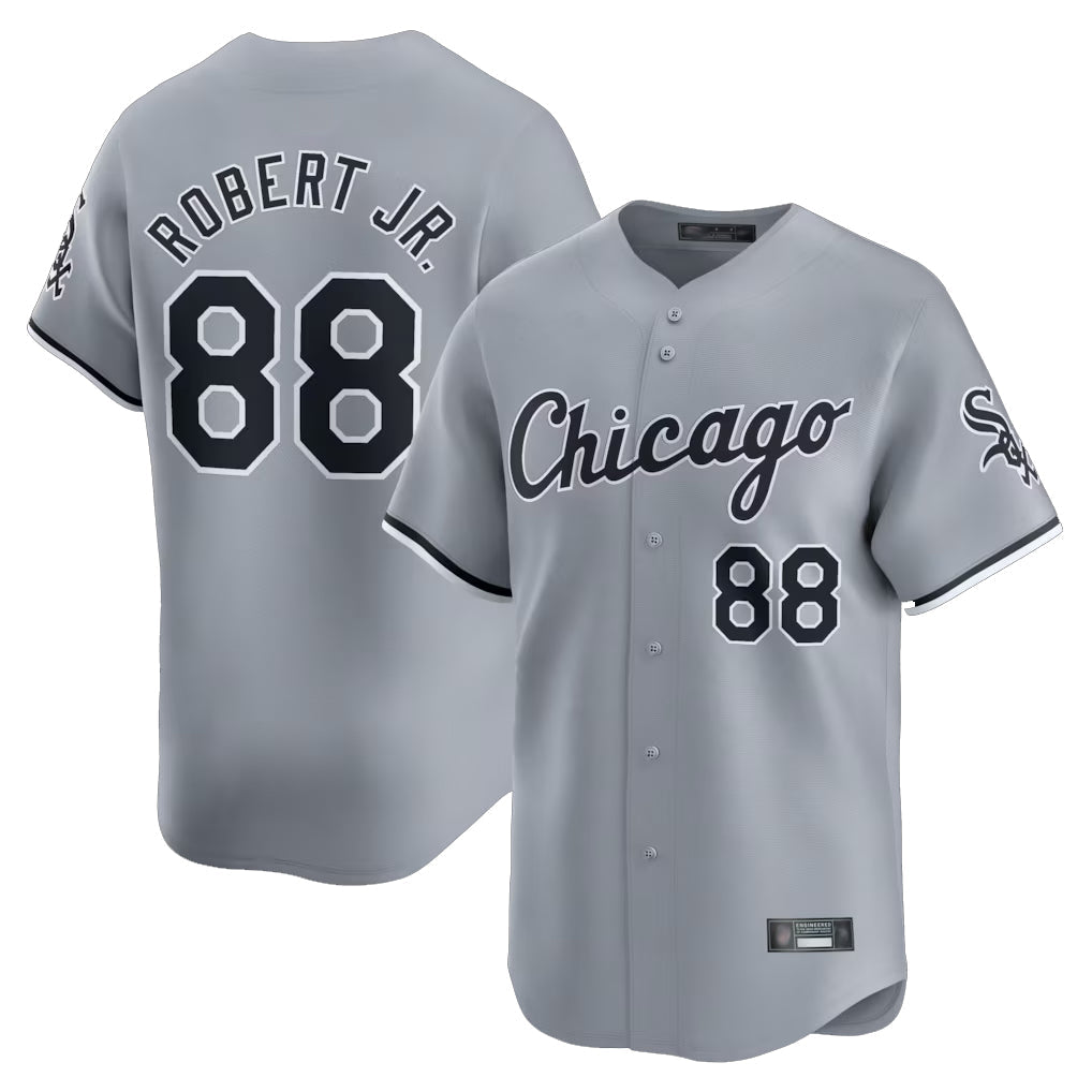 STECN C.White Sox #88 Luis Robert Jr Player Gray Road Limited Home Stitched Jerseys