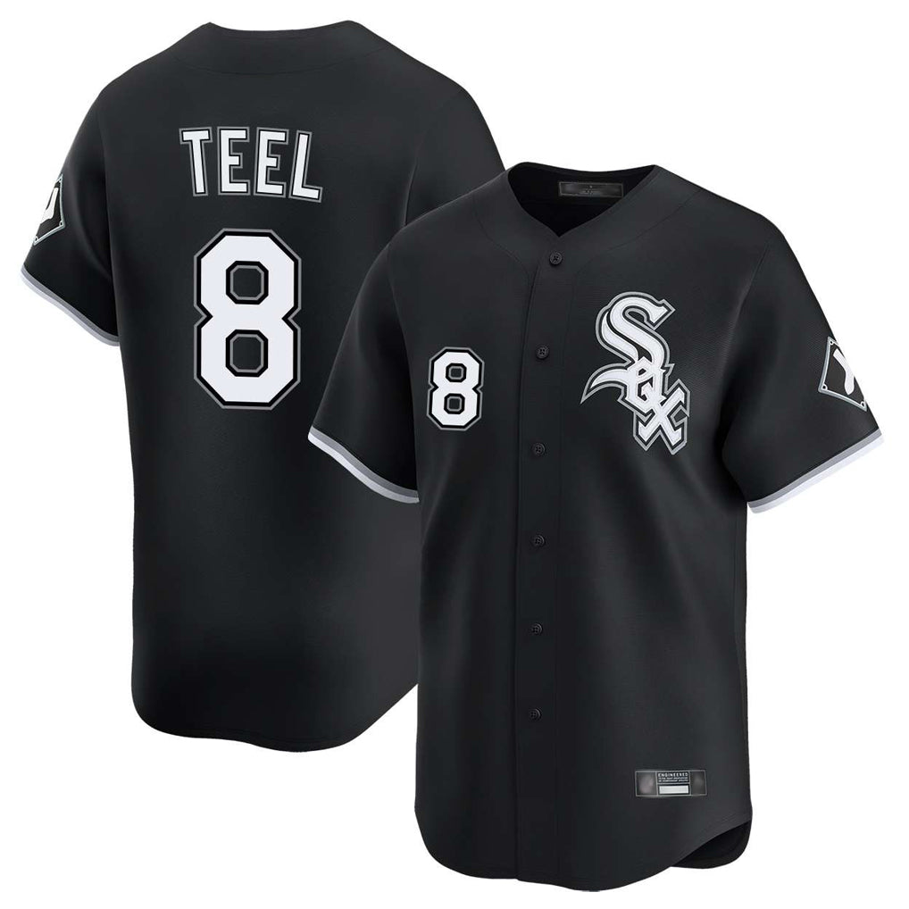 STECN C.White Sox #8 Kyle Teel Player Black Limited Home Stitched Jerseys
