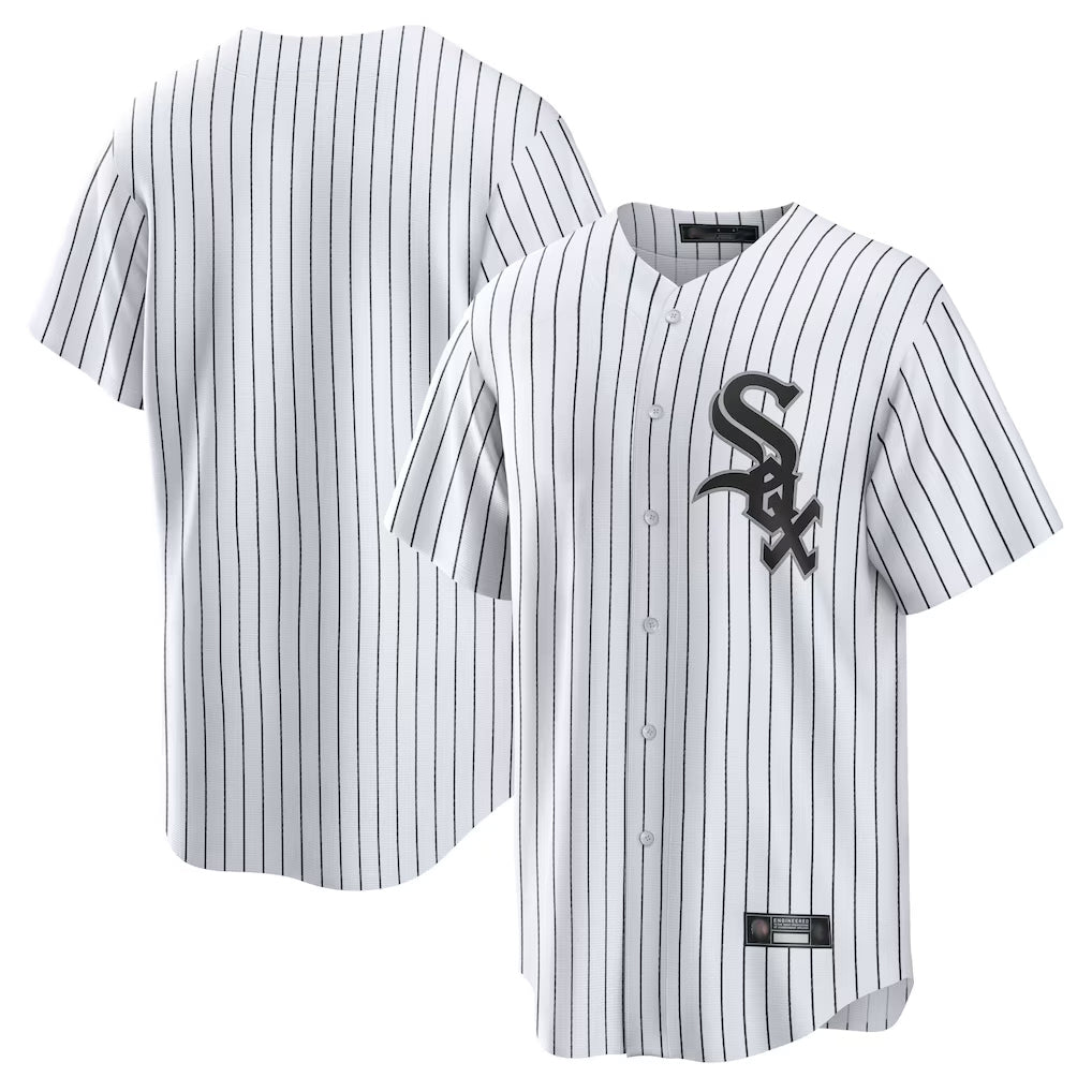 STECN C.White Sox ## White Sox Blank Player White Stripe Home Game Stitched Jerseys