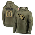 STECN Custom A.Cardinals Olive Salute to Service Limited Hoodie Any Name & Numbers Stitched Jerseys