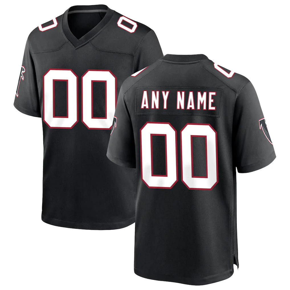STECN Custom A.Falcons Black Throwback Limited Home Game Any Name & Numbers Stitched Jerseys