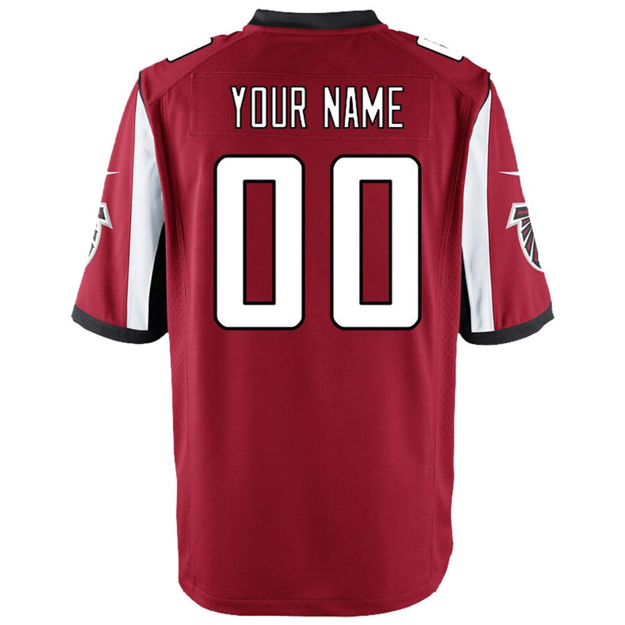 STECN Custom A.Falcons Red Game Stitched Jerseys