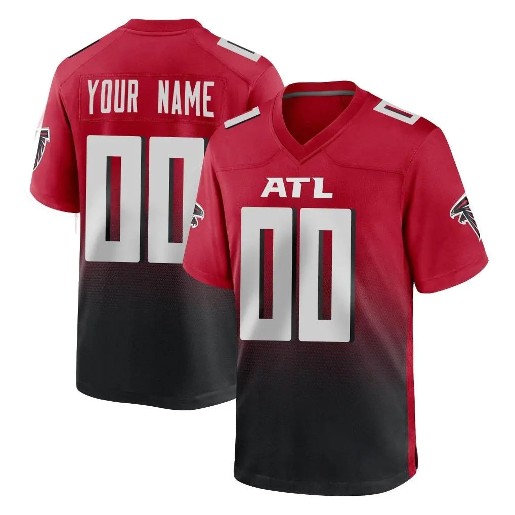 STECN Custom A.Falcons Red Limited Home Game Any Name & Numbers Stitched Jerseys