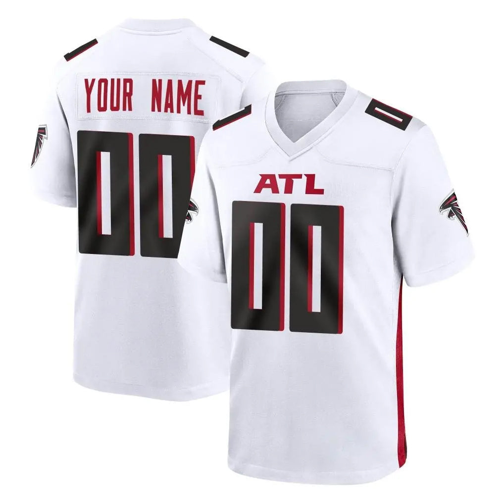 STECN Custom A.Falcons White Home Game Any Name & Numbers Stitched Jerseys