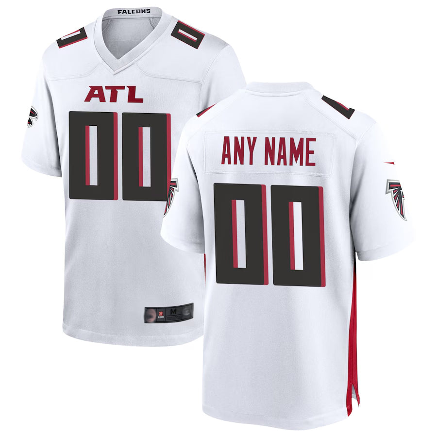 STECN Custom A.Falcons White Home Game Stitched Jerseys