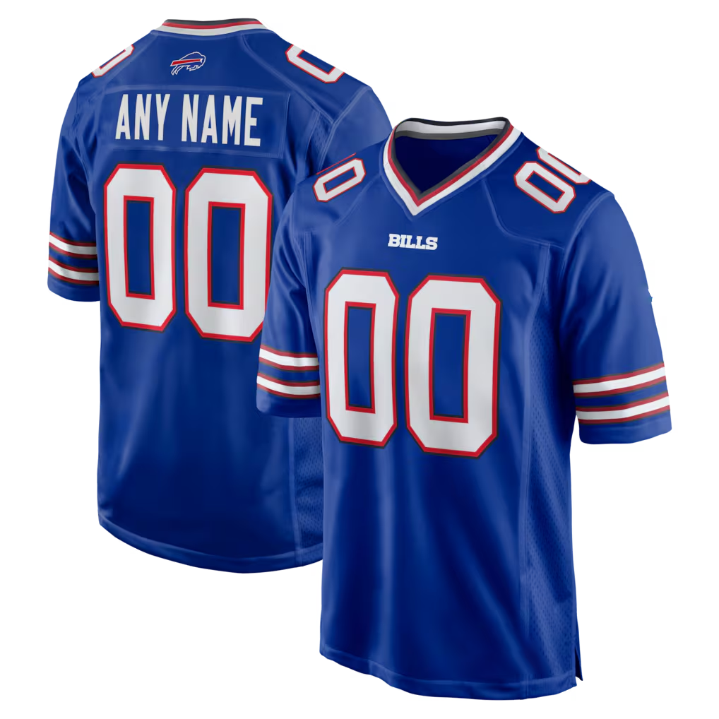 STECN Custom B.Bills Royal Royal Game Stitched Jerseys