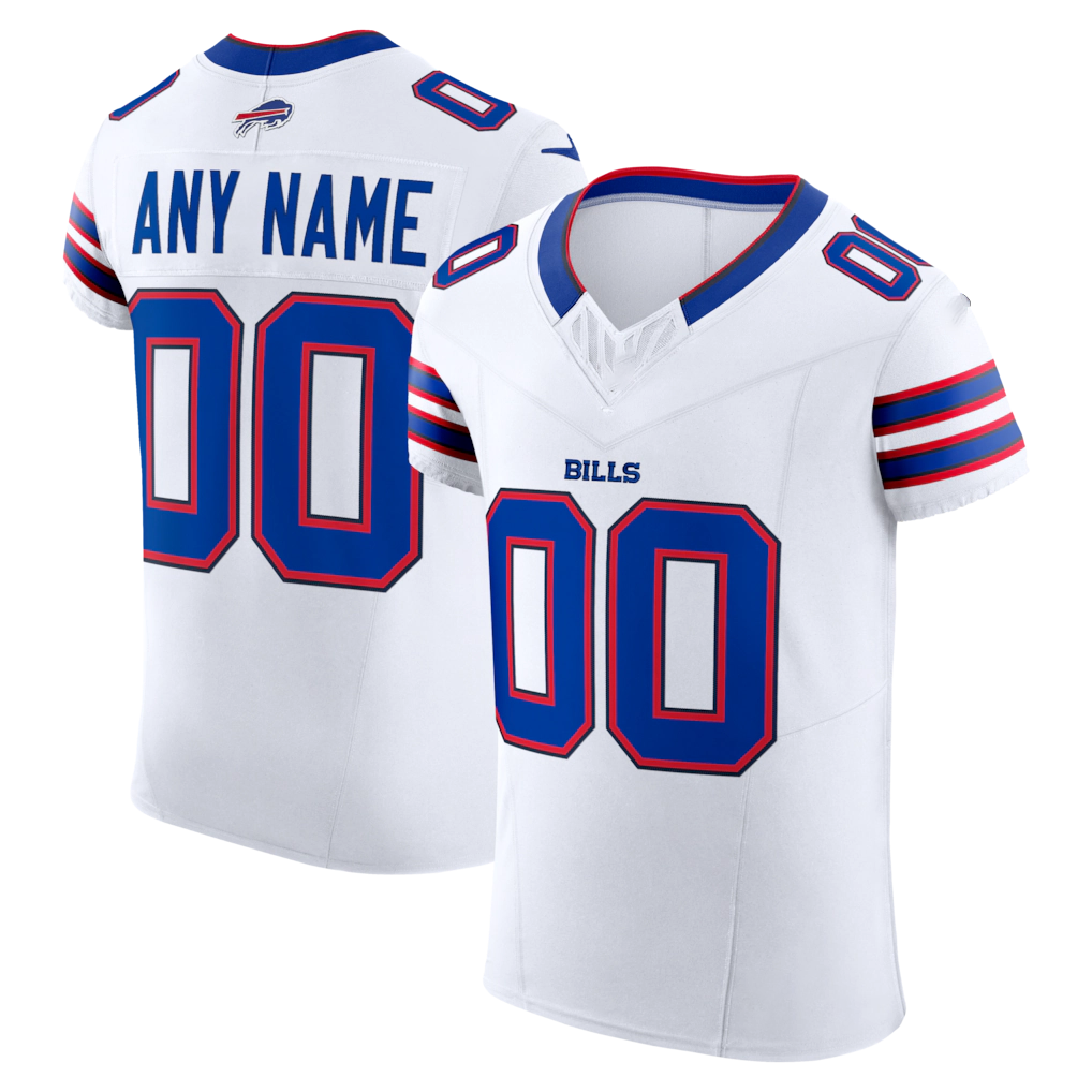 STECN Custom B.Bills White Vapor F.U.S.E. Elite Stitched Jerseys