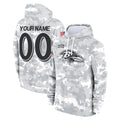 STECN Custom B.Ravens Black Pullover Hoodie Any Name & Numbers Stitched Jerseys