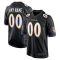 STECN Custom B.Ravens Black Home Game Stitched Jerseys