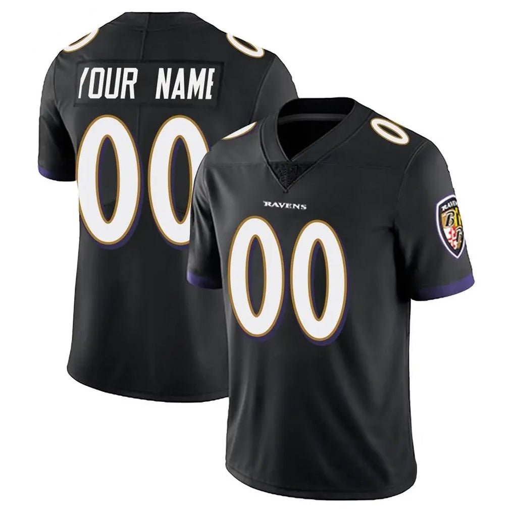 STECN Custom B.Ravens Black Vapor F.U.S.E. Limited Any Name & Numbers Stitched Jerseys