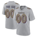 STECN Custom B.Ravens Gray Replica Game Any Name & Numbers Stitched Jerseys