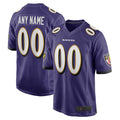 STECN Custom B.Ravens Purple Home Game Stitched Jerseys