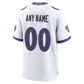 STECN Custom B.Ravens White Home Game Any Name & Numbers Stitched Jerseys