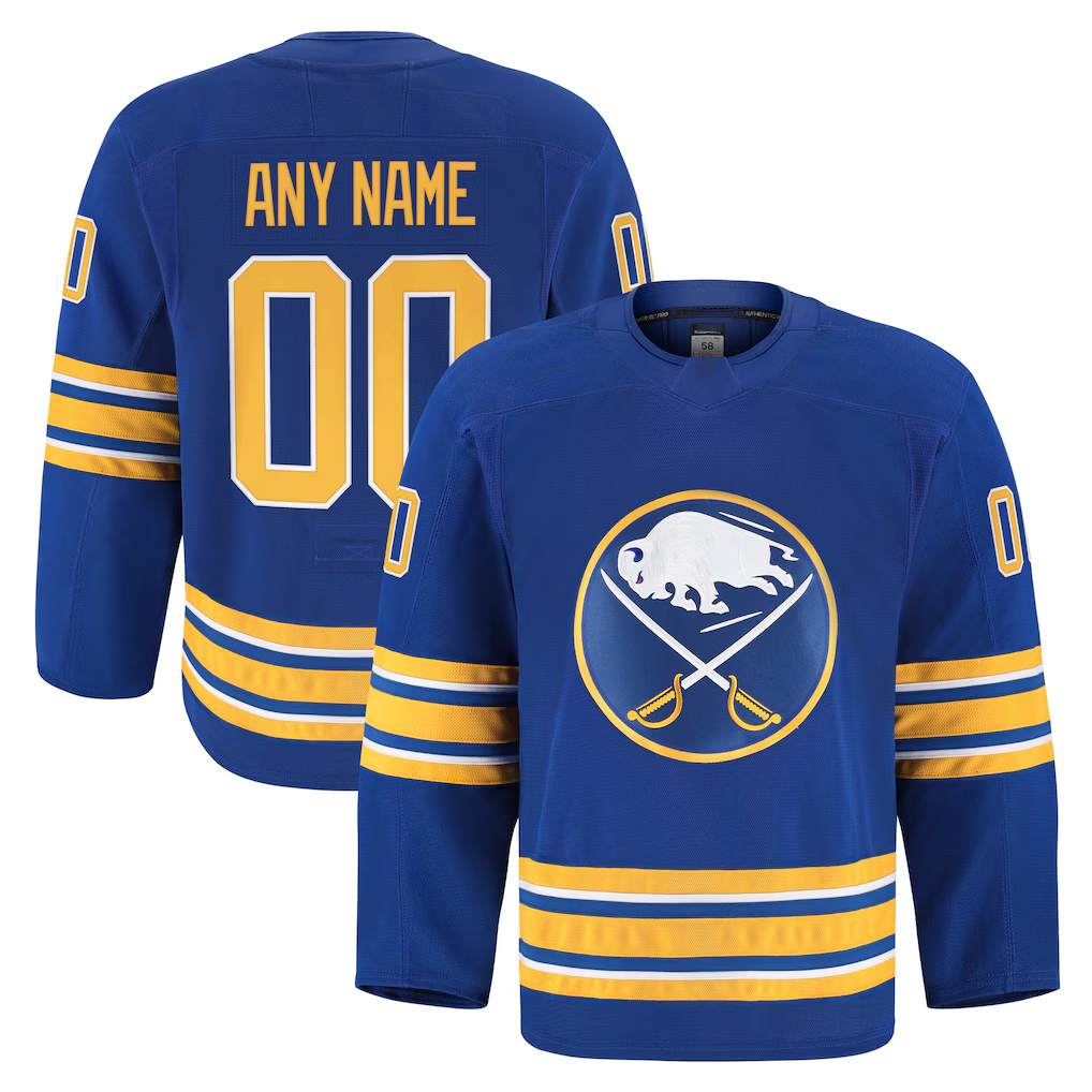 STECN Custom B.Sabres Royal Home Authentic Pro Stitched Jerseys