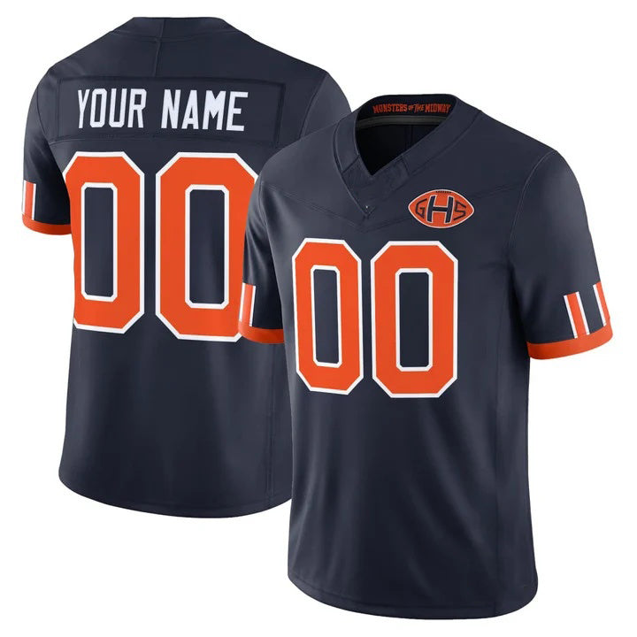 STECN Custom C.Bears Navy Rivalries Jersey - All Stitched