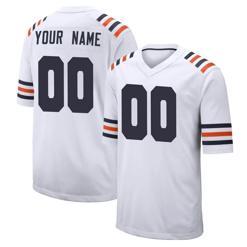 STECN Custom C.Bears White Classic Home Game Any Name & Numbers Stitched Jerseys