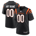 STECN Custom C.Bengals Black Game Stitched Jerseys