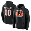 STECN Custom C.Bengals Black Long Sleeve Hoodie Any Name & Numbers Stitched Jerseys