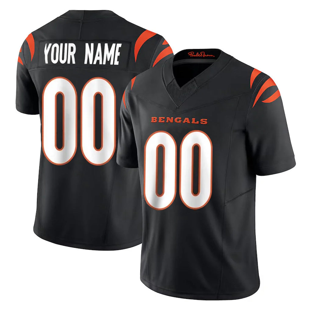 STECN Custom C.Bengals Black Vapor F.U.S.E. Limited Home Game Any Name & Numbers Stitched Jerseys