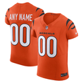 STECN Custom C.Bengals Orange Alternate Vapor F.U.S.E. Elite Stitched Jerseys