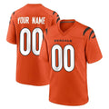 STECN Custom C.Bengals Orange Home Game Any Name & Numbers Stitched Jerseys