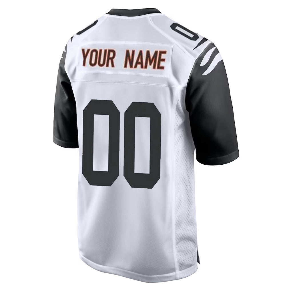 STECN Custom C.Bengals White Alternate Home Game Any Name & Numbers Stitched Jerseys
